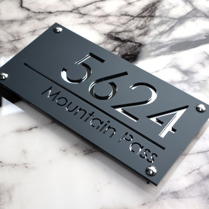 Luxe H1 A4 House Sign