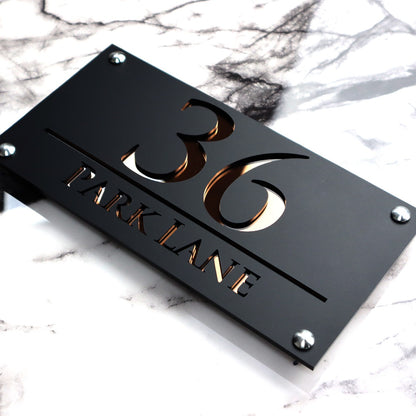 Luxe H3 A4 House Sign