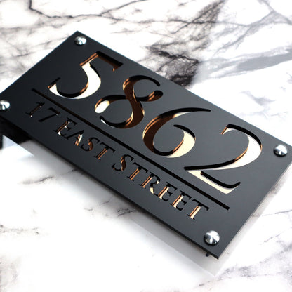 Luxe H3 A4 House Sign