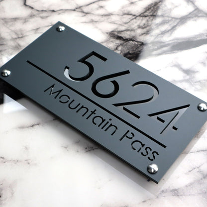 Luxe H1 A4 House Sign