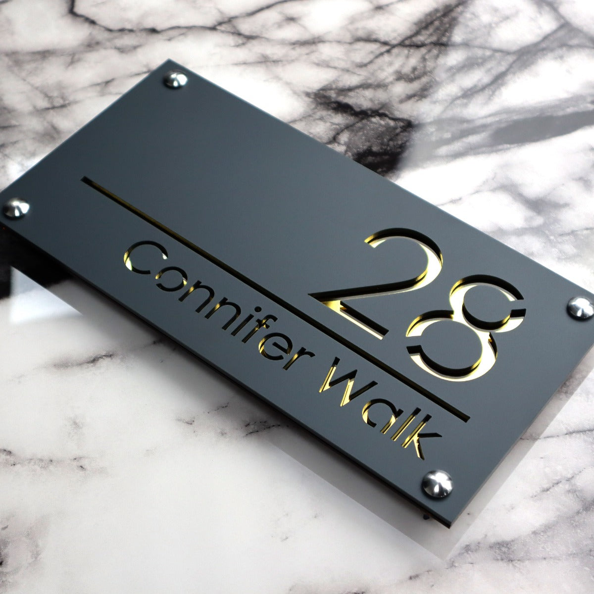 Luxe H1 A4 House Sign