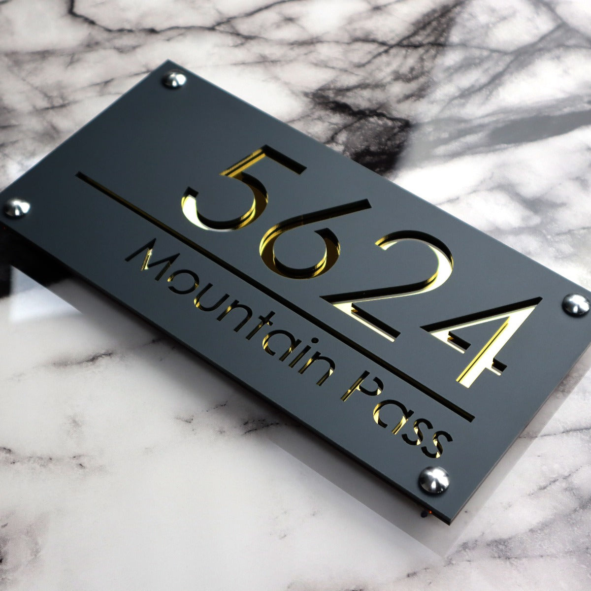 Luxe H1 A4 House Sign