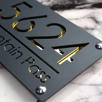 Luxe H1 A4 House Sign
