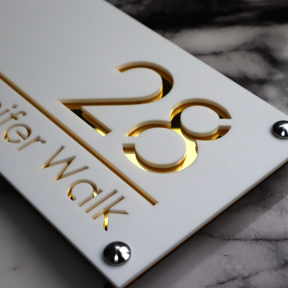 Luxe H1 A4 House Sign