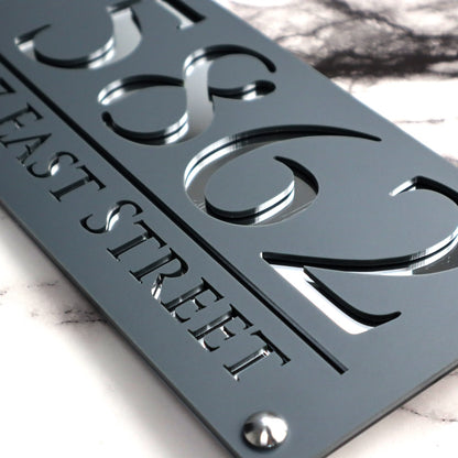 Luxe H3 A4 House Sign