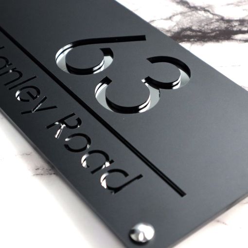 Luxe H3 A4 House Sign