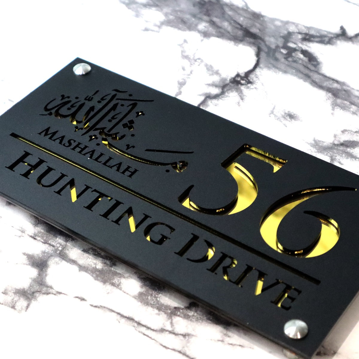 Luxe H1 A4 House Sign