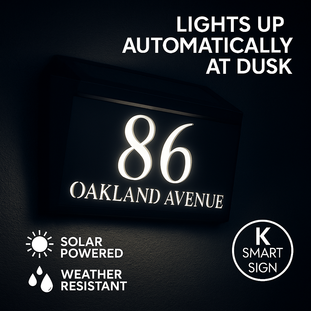La Luce H3 A5 House Sign