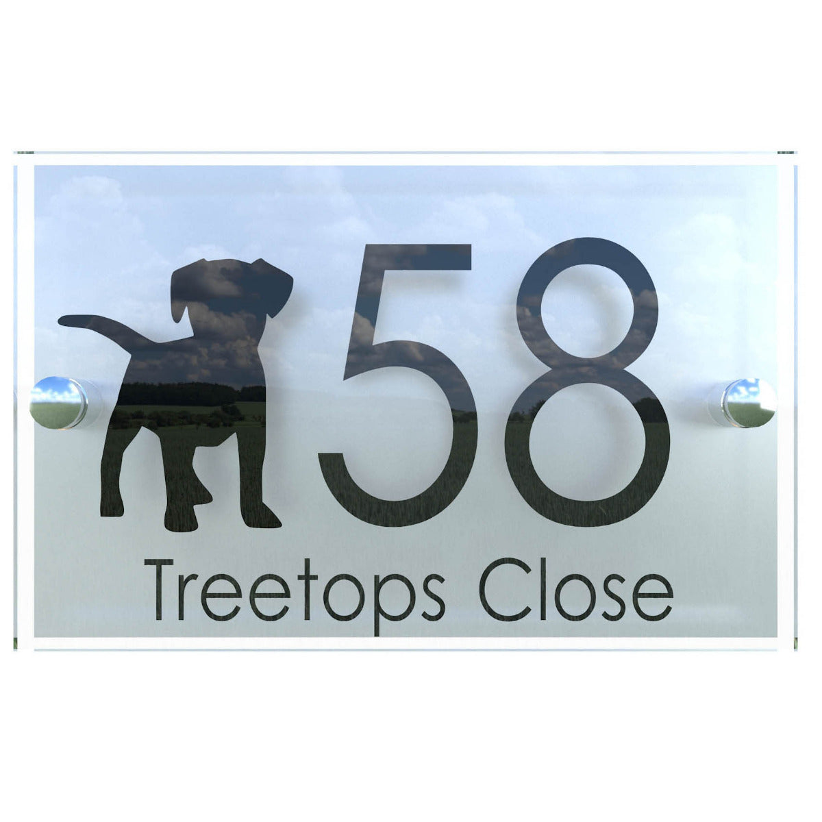 Decorative A5 House Sign
