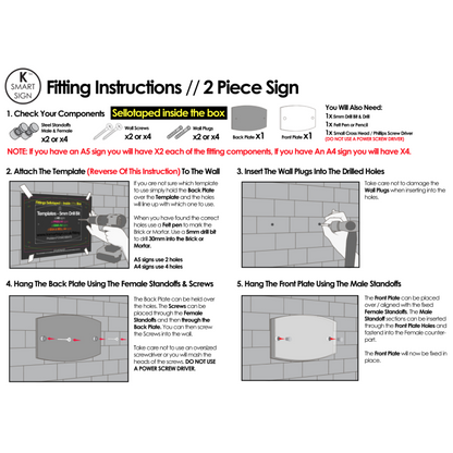 Prestige A5 House Sign