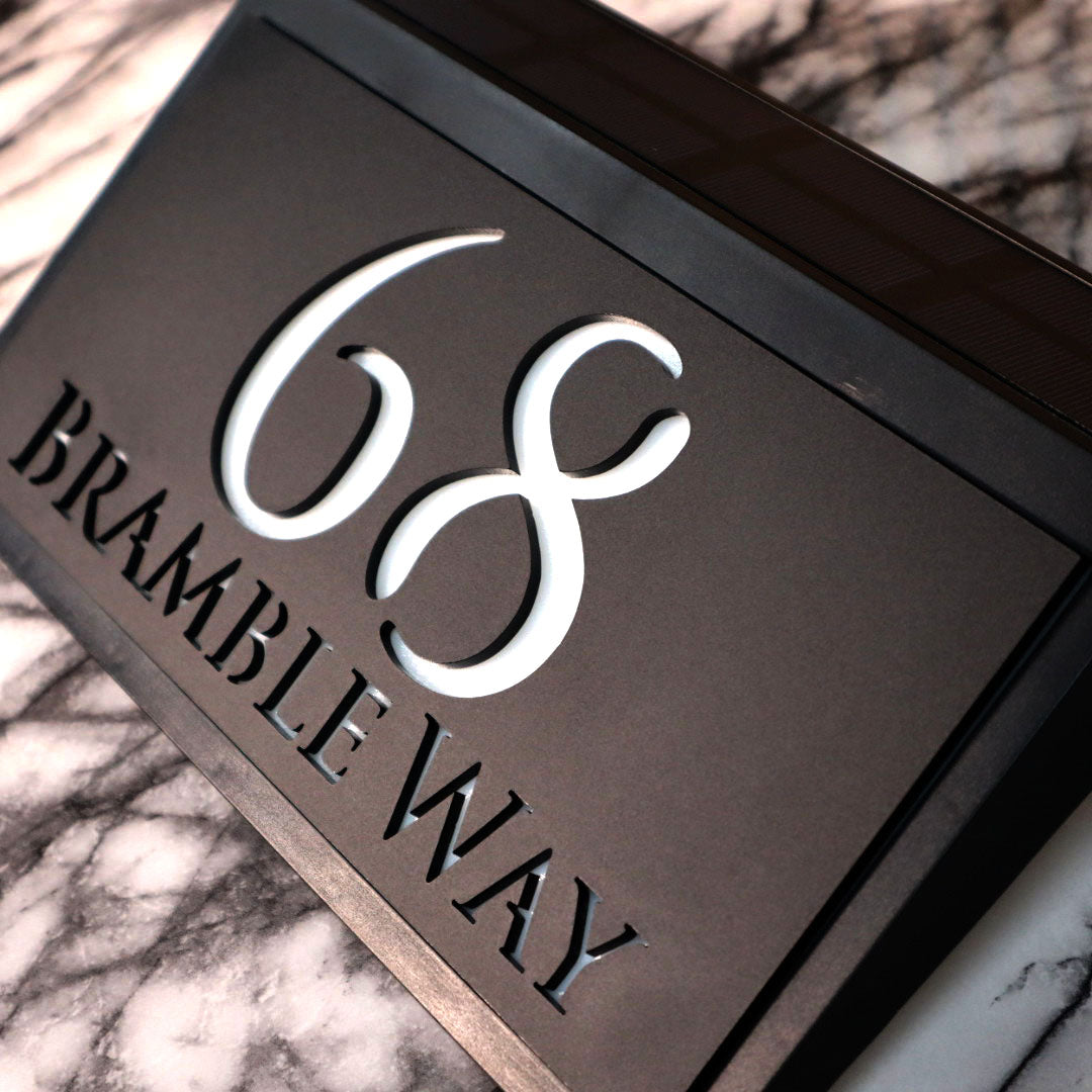 La Luce H3 A4 House Sign