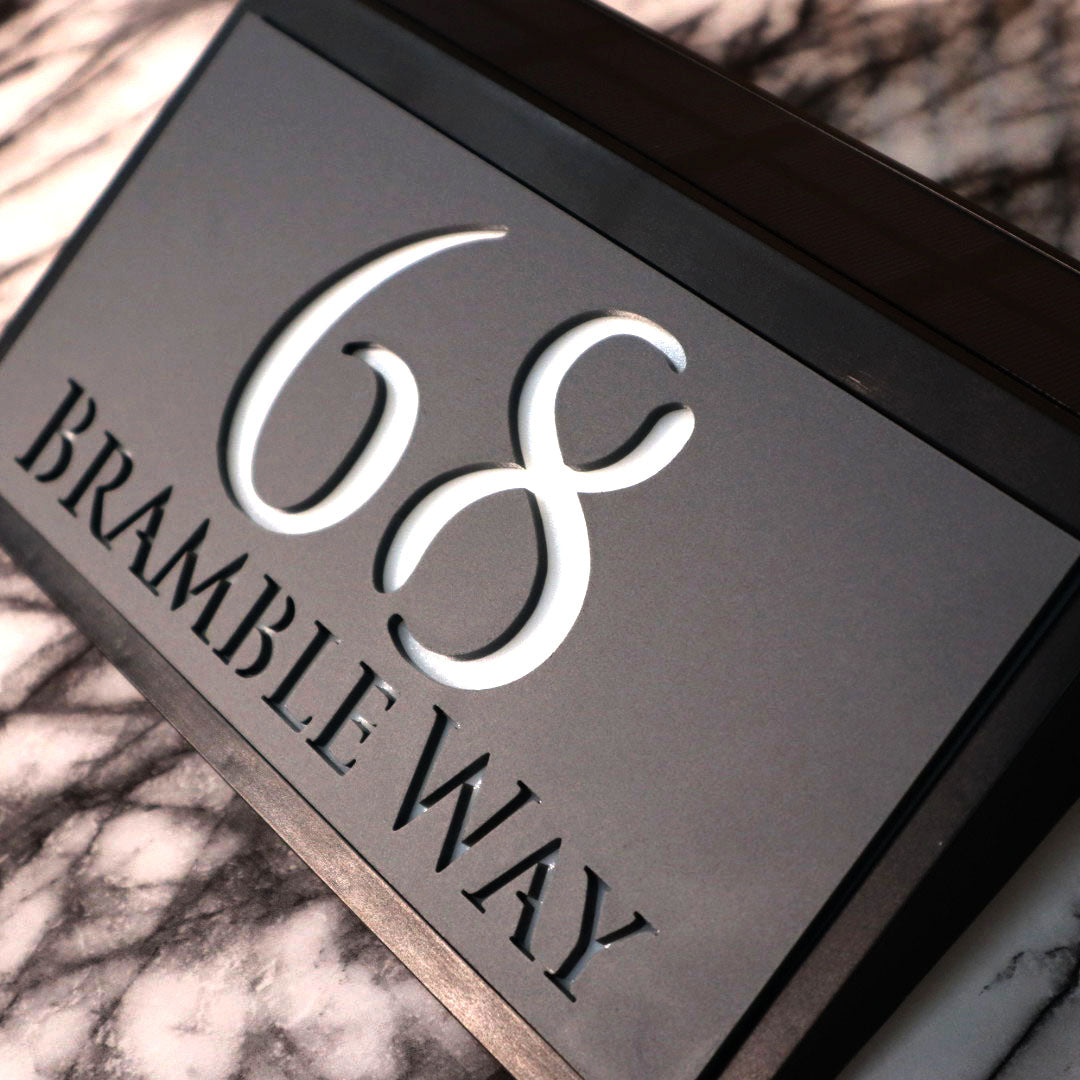 La Luce H3 A4 House Sign