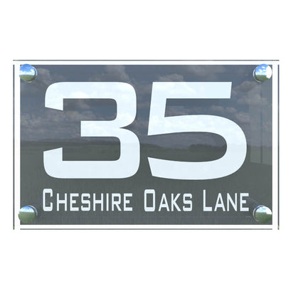Prestige A4 House Sign