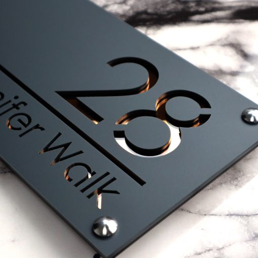 Luxe H1 A4 House Sign