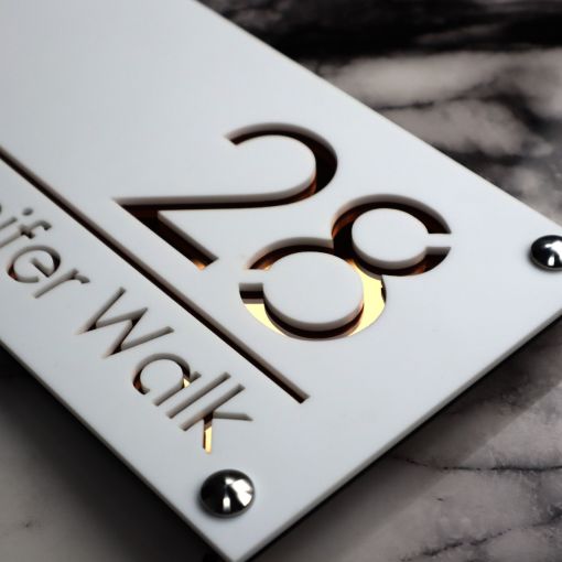 Luxe H1 A4 House Sign