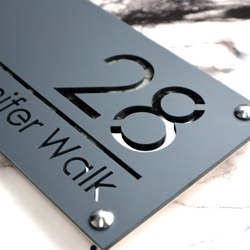 Luxe H1 A4 House Sign