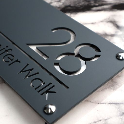 Luxe H1 A4 House Sign