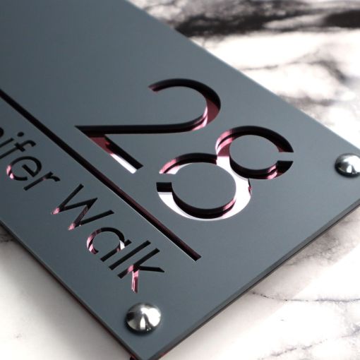 Luxe H1 A4 House Sign