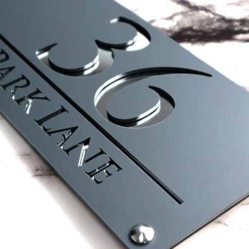 Luxe H3 A4 House Sign