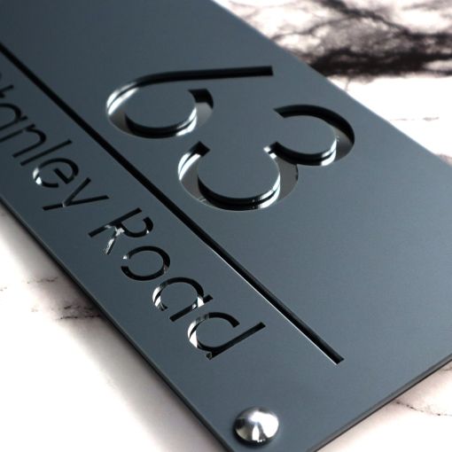 Luxe H3 A4 House Sign