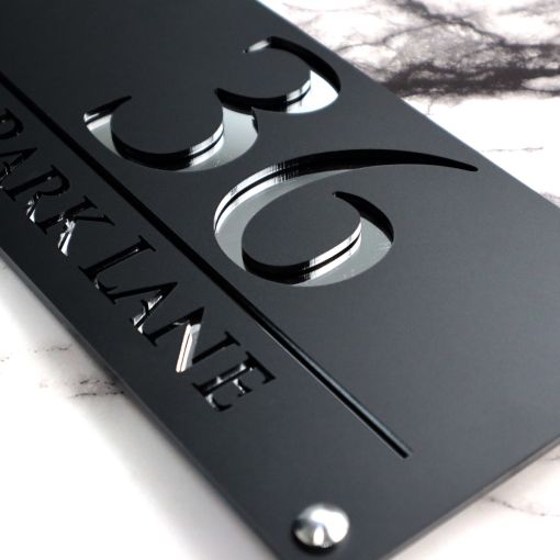 Luxe H3 A4 House Sign