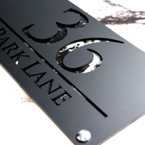 Luxe H3 A4 House Sign