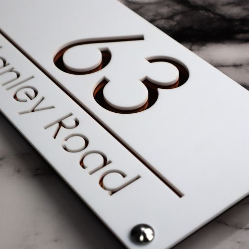 Luxe H3 A4 House Sign