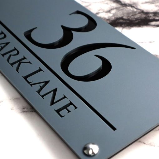 Luxe H3 A4 House Sign