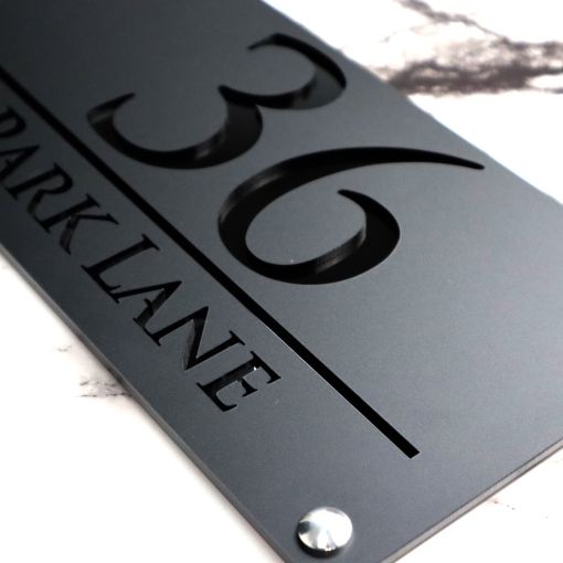 Luxe H3 A4 House Sign