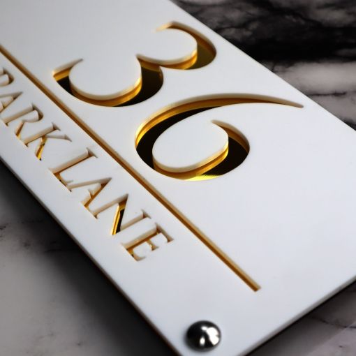 Luxe H3 A4 House Sign