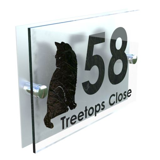 Decorative A5 House Sign