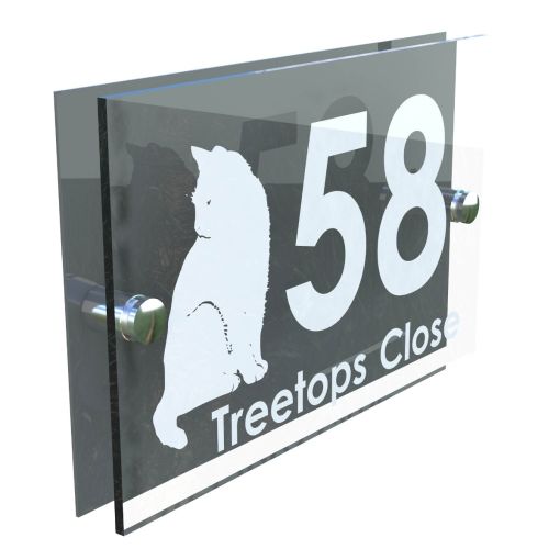 Decorative A5 House Sign