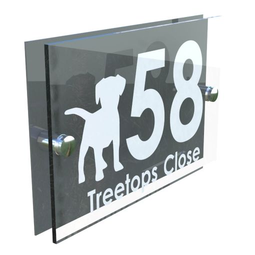 Decorative A5 House Sign