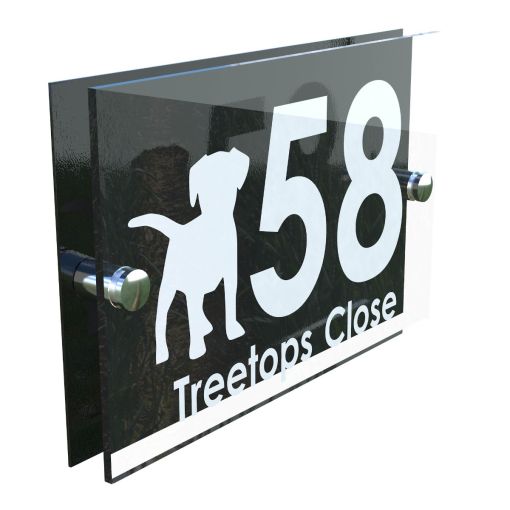 Decorative A5 House Sign