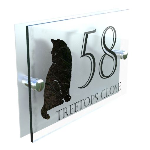 Decorative A5 House Sign