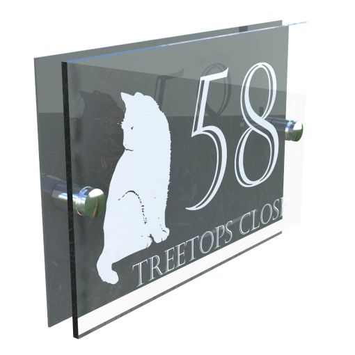 Decorative A5 House Sign