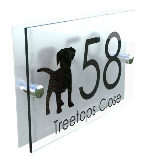 Decorative A5 House Sign