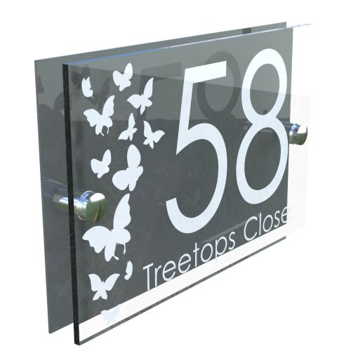 Decorative A5 House Sign