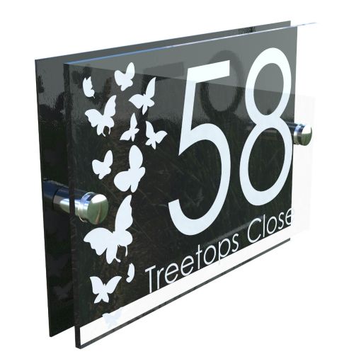 Decorative A5 House Sign