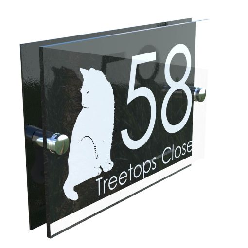 Decorative A5 House Sign