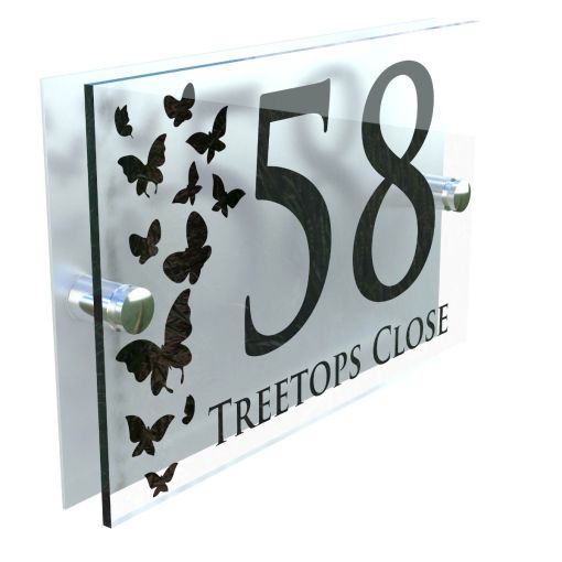 Decorative A5 House Sign