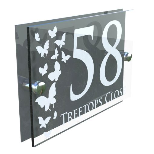 Decorative A5 House Sign