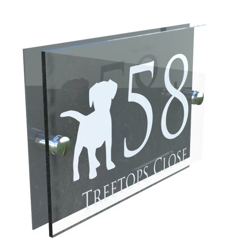 Decorative A5 House Sign