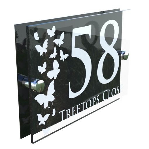 Decorative A5 House Sign